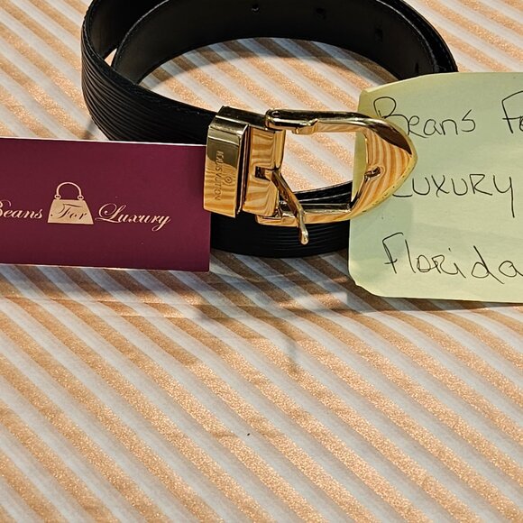 Louis Vuitton Ceinture Gold Buckle Epi Leather Belt - Picture 9 of 9